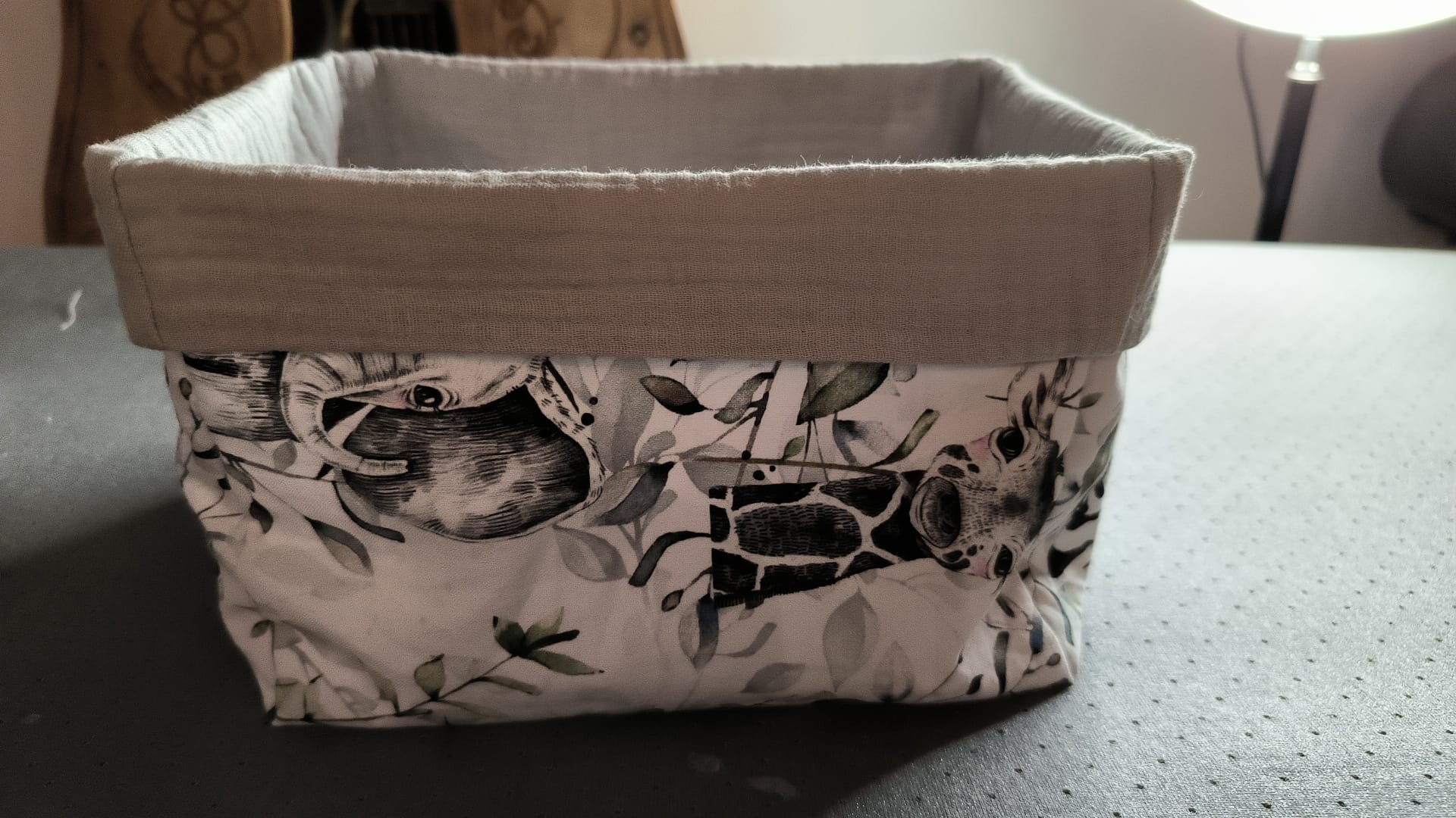 Panier gris savane